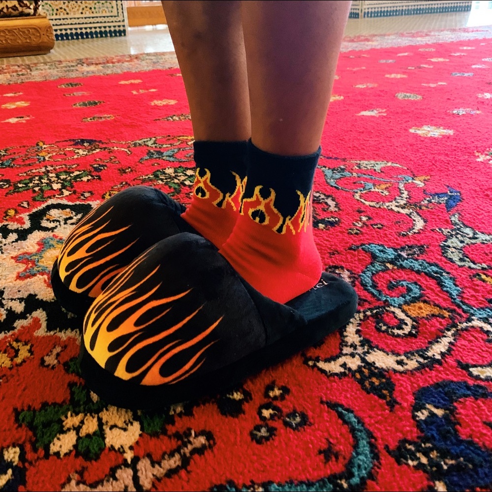 Flame Plush Slippers